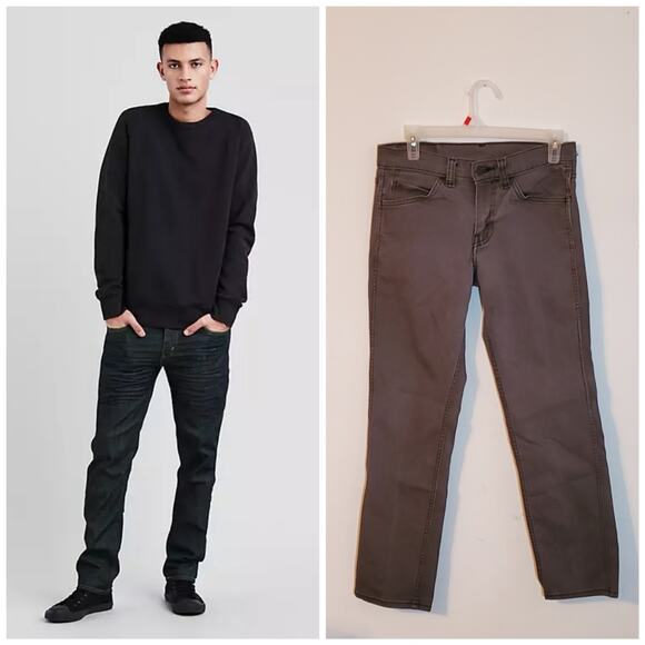 Levi's Grey 511 Slim Fit Men's Jeans 29x30 ~ Streamlined Fit ~ Classic - Picture 1 of 15